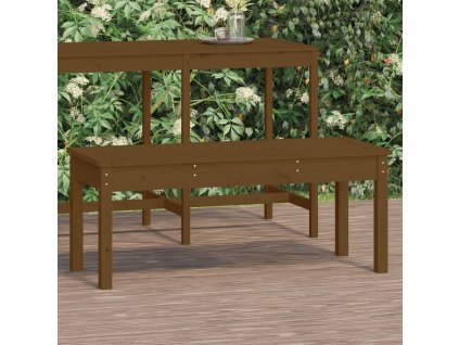 vidaXL Záhradná lavica medovohnedá 109x44x45 cm masívna borovica