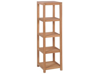 vidaXL Kúpeľňový regál z teakového dreva so 4 poličkami 42x42x165 cm