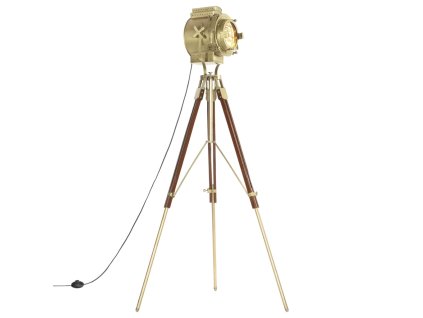 vidaXL Lampa na statíve, mangový masív 193 cm