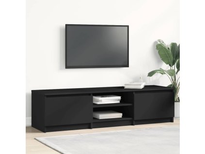 vidaXL TV skrinka, čierna 140x40x35,5 cm, kompozitné drevo