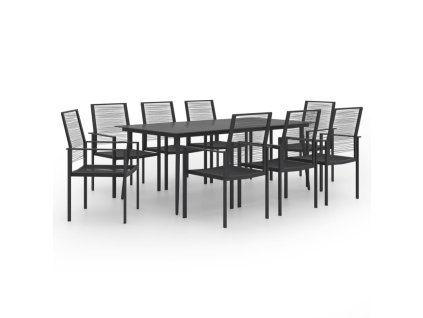 vidaXL 9-dielna záhradná jedálenská súprava