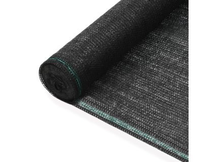 vidaXL Zástena na tenisový kurt, HDPE 1x100 m, čierna