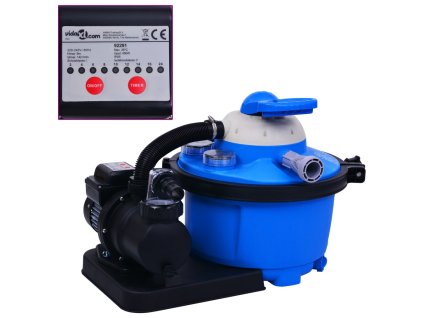 vidaXL Piesková filtrácia s čerpadlom a časovačom 450 W 25 l