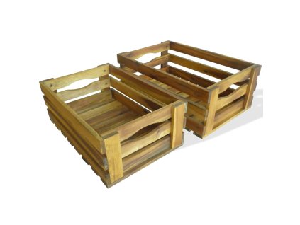 vidaXL Sada prepraviek na jablká z akáciového dreva, 2 kusy