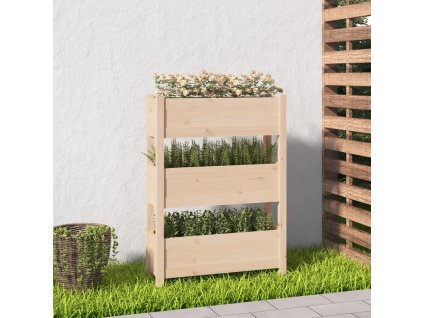 vidaXL Kvetináč 77x25x104,5 cm borovicový masív
