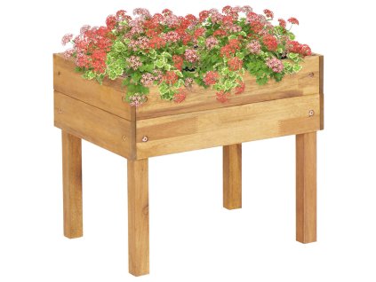 vidaXL Vyvýšený záhradný kvetináč 50x40x45 cm masívne akáciové drevo