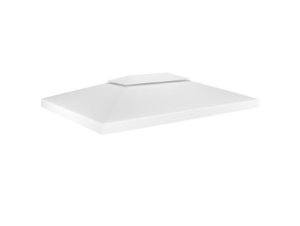 vidaXL Dvojitá strieška na altánok 310 g/m², 4x3 m, biela