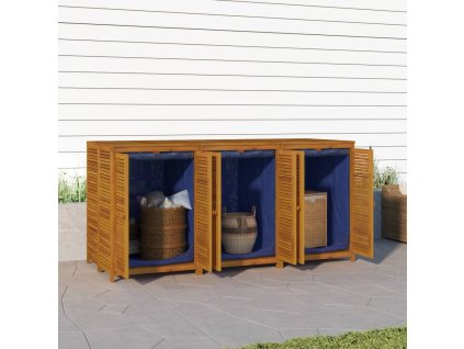 vidaXL Záhradný úložný box 210x87x104 cm masívne akáciové drevo