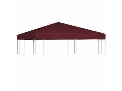 vidaXL Strieška na altánok bordová 3x3 m 310 g/m²