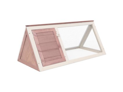 vidaXL Zvieracia klietka/králikáreň, hnedá, drevo