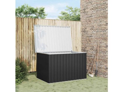 vidaXL Záhradný úložný box antracitový 149x99x93 cm