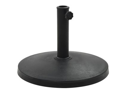 vidaXL Stojan na slnečník čierny polyresinový okrúhly 10 kg