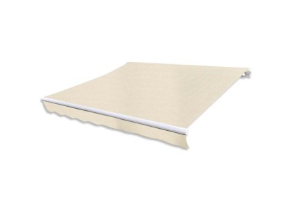 vidaXL Skladacia markíza, manuálna 300 cm, krémová