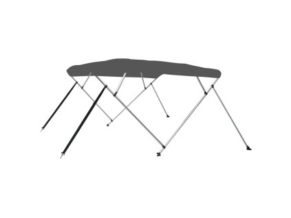 vidaXL Strieška Bimini so 4 oblúkmi, antracitová 243x210x137 cm