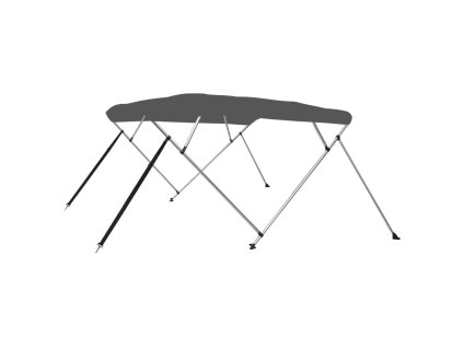 vidaXL Strieška Bimini so 4 oblúkmi, antracitová 243x196x137 cm