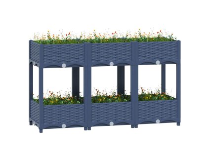 vidaXL Vyvýšený záhon 120x40x71 cm polypropylén