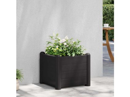 vidaXL Vyvýšený záhradný záhon PP antracitový 43x43x35 cm