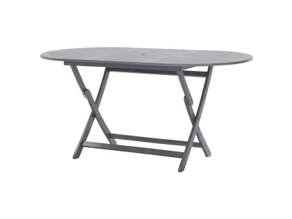 vidaXL Skladací záhradný stôl 160x85x75 cm, akáciový masív