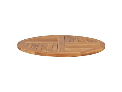 vidaXL Stolová doska, tíkový masív, okrúhla 2,5 cm, 90 cm