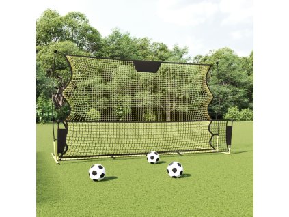 vidaXL Futbalová odrazová sieť čierno-žltá 183x85x120 cm polyester