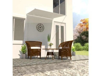 vidaXL Zaťahovacia markíza 150x150 cm krémová
