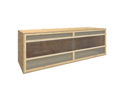 170883 vidaXL Terárium spracované drevo 144x46x48 cm