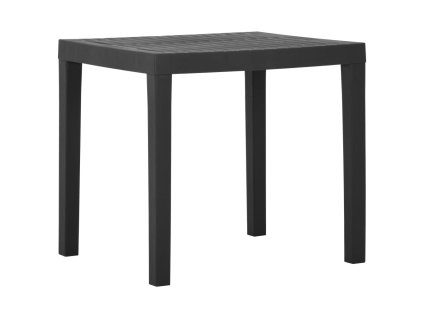 vidaXL Záhradný stôl sivý 79x65x72 cm plast
