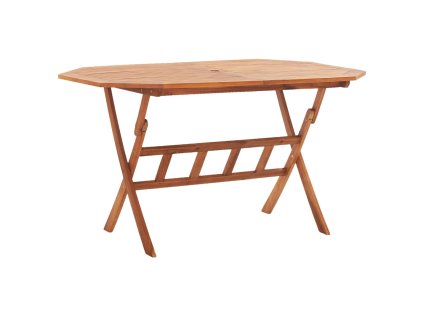vidaXL Skladací záhradný stôl 135x85x75 cm, akáciový masív