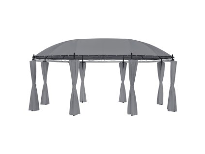 vidaXL Altánok so závesmi 520x349x255 cm, antracitový