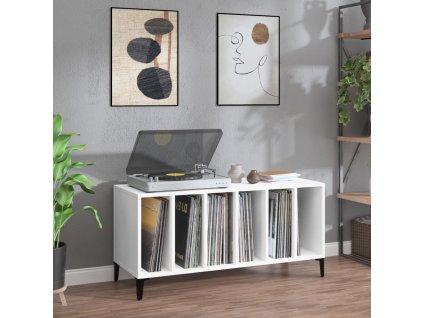 vidaXL Skrinka na platne biela 100x38x48 cm kompozitné drevo