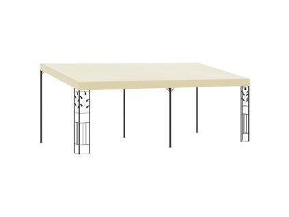 vidaXL Nástenný altánok krémový 6x3x2,5 m