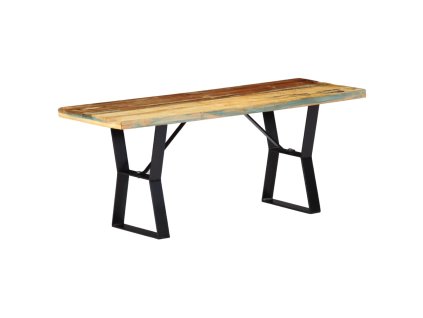 vidaXL Lavička 110 cm, recyklovaný masív