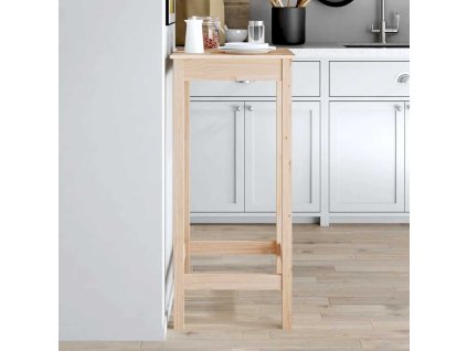 vidaXL Barový stolík 50x50x110 cm borovicový masív