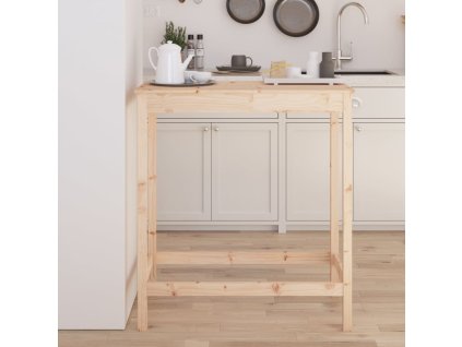 vidaXL Barový stolík 100x50x110 cm borovicový masív