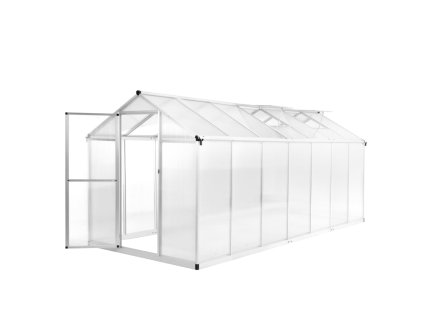 vidaXL Skleník, hliník 421x190x195 cm 15,6 m³