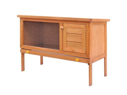 vidaXL Vonkajšia králikáreň/klietka pre zvieratá, 1 poschodie, drevená