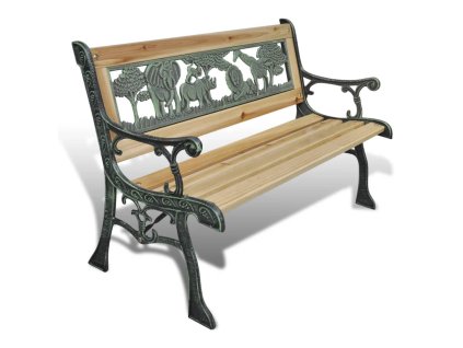 vidaXL Detská záhradná lavička 84 cm, drevo