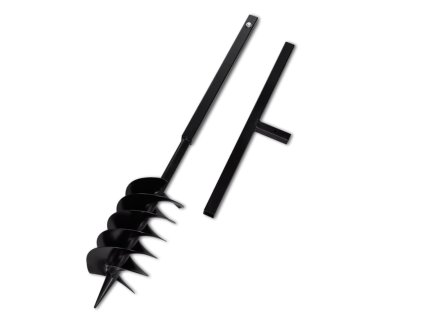Zemná vŕtačka 150mm s rukoväťou a s tromi špirálami