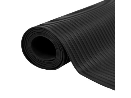 Gumená protišmyková podložka, 5 x 1 m, široké ryhy