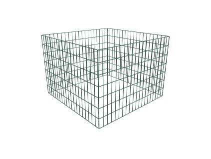 vidaXL Štvorcový záhradný kompostér z pletiva 100x100x70 cm