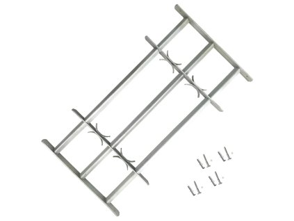 Nastaviteľná bezpečnostná okenná mreža s 3 priečkami 700-1050 mm
