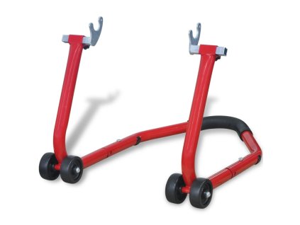 vidaXL Zadný stojan na motocykel, červený