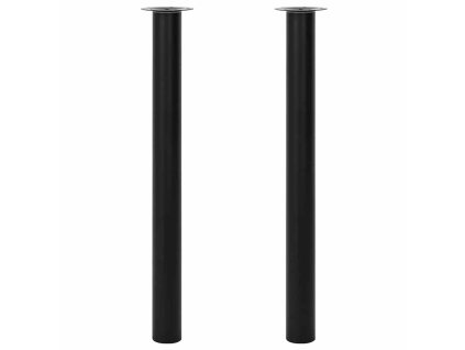 Teleskopické stolové nohy, čierne, 710 mm-1100 mm 2 ks