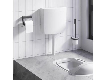vidaXL WC nádržka so spodným prívodom vody 3/6 l, biela