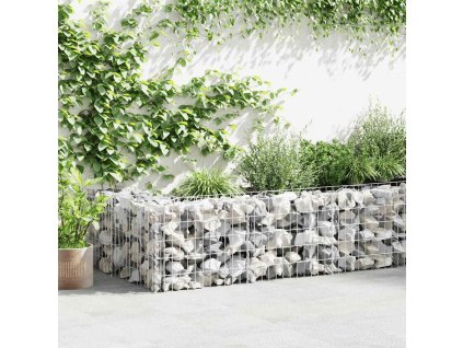 vidaXL Gabiónový kôš, pozinkovaná oceľ 300x30x50 cm