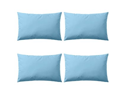 vidaXL Vankúše do exteriéru 4 ks 60x40 cm bledomodré