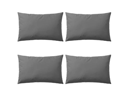 vidaXL Záhradný vankúš 4 ks 60x40 cm sivý
