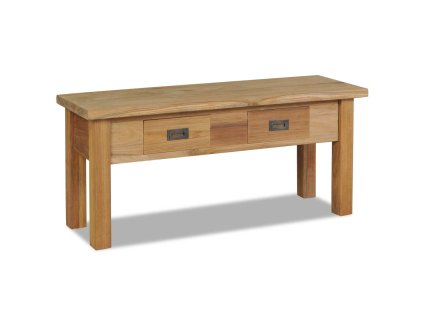 vidaXL Lavička do chodby, teakový masív 90x30x40 cm