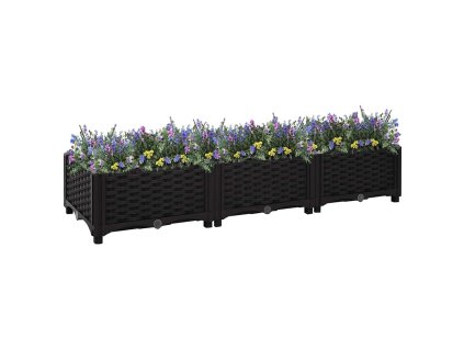 vidaXL Vyvýšený záhon 120x40x23 cm polypropylén