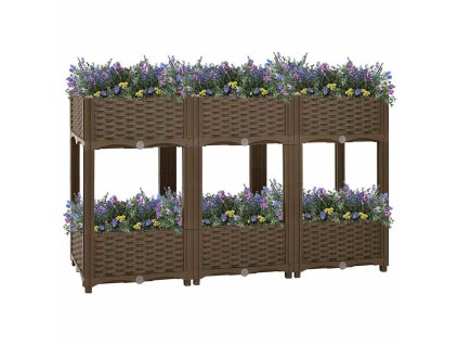 vidaXL Vyvýšený záhon 120x40x71 cm polypropylén